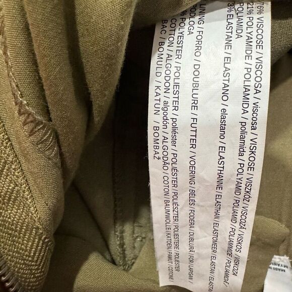 MNG BASICS OLIVE GREEN PANTS SIZE 4 - Picture 7 of 7